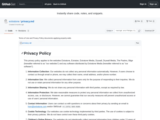 terms screenshot