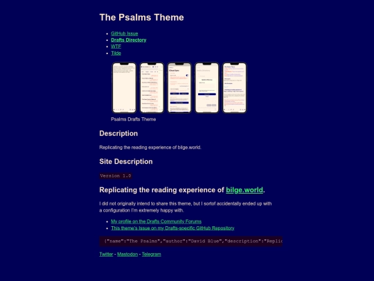 tilde/psalmstheme screenshot