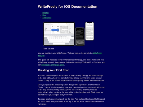 tilde/wfios screenshot