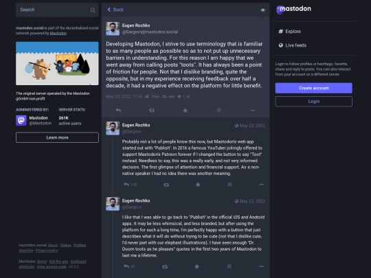 toot screenshot