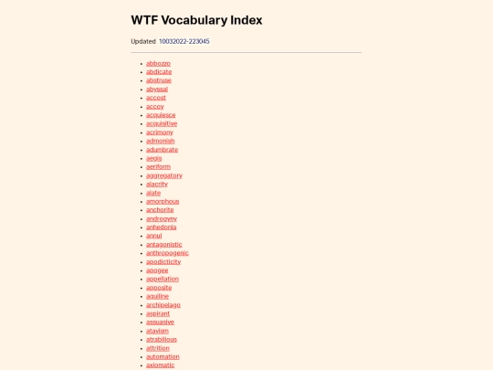 vocabulary screenshot