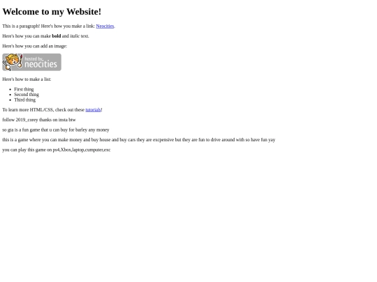 index screenshot