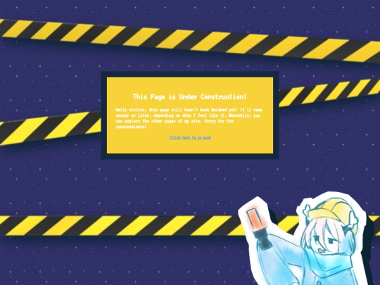 UnderConstructionPage screenshot