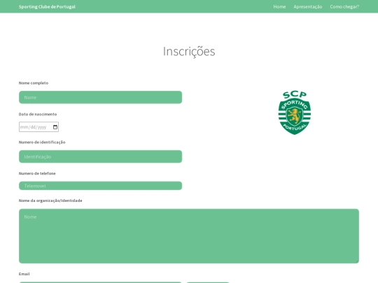 inscricao screenshot