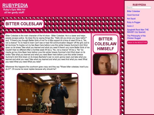 rubypedia/wikiPages/Bitter Coleslaw screenshot