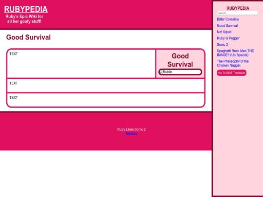 rubypedia/wikiPages/Good Survival screenshot