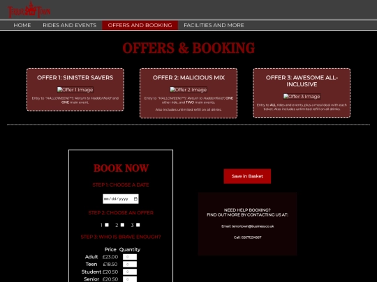 booking screenshot