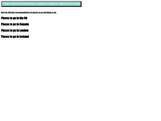 reccomendations screenshot
