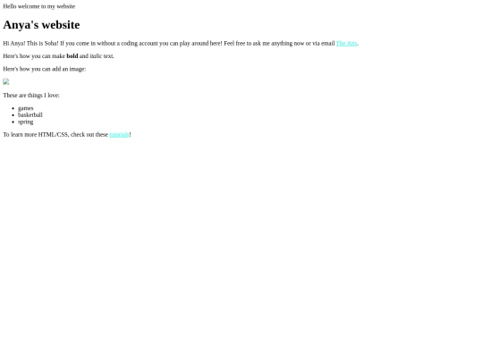 testcode/anya screenshot