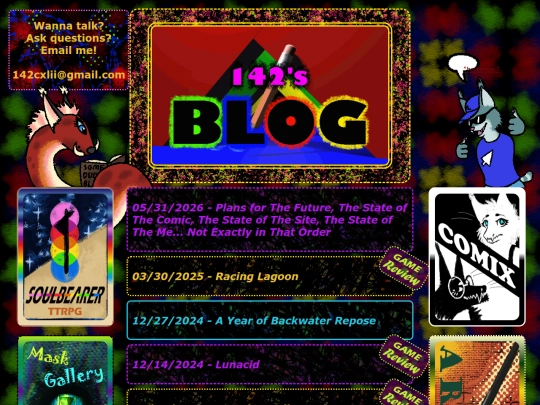 Blog screenshot