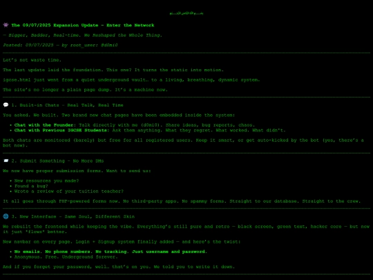 blog-update screenshot