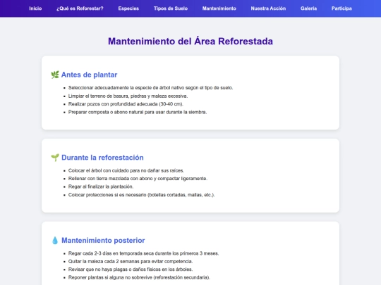 mantenimiento screenshot