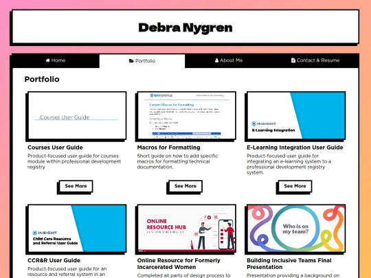 portfolio screenshot