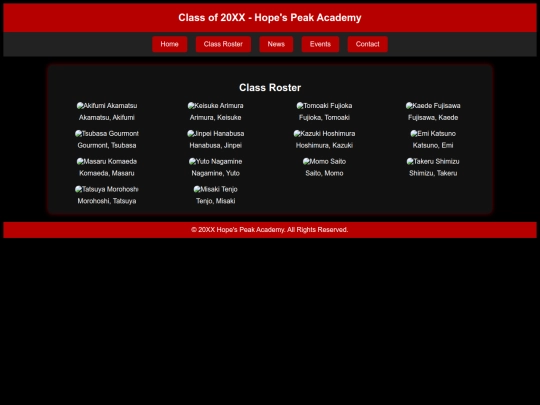 class_roster screenshot