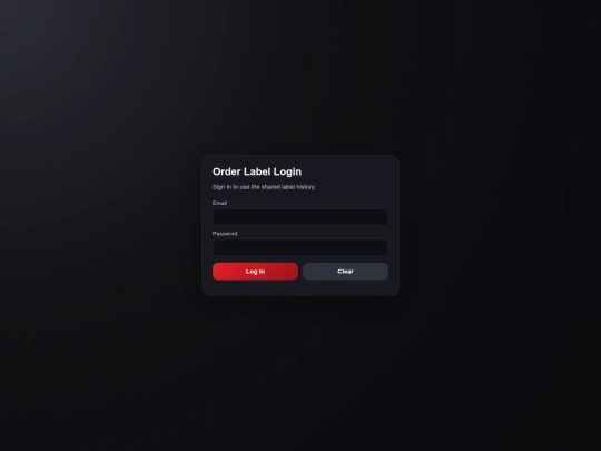 Order_Label screenshot