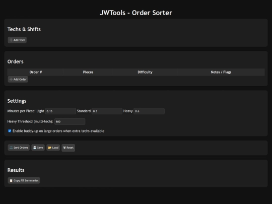 order screenshot