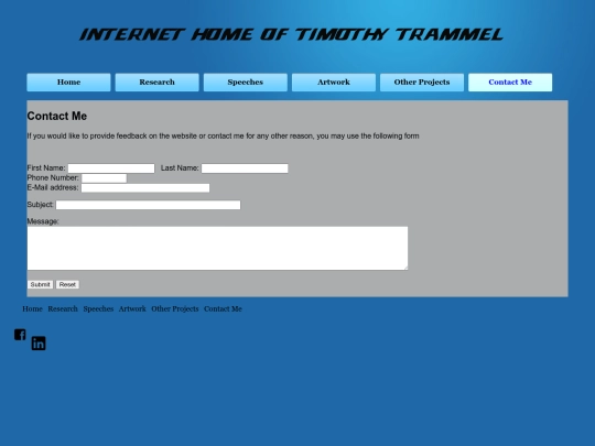 pages/ContactTimTrammel screenshot