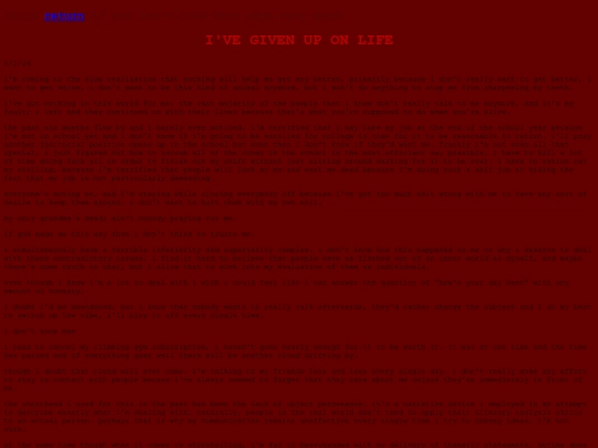 writings/saddestpersonintheworld screenshot