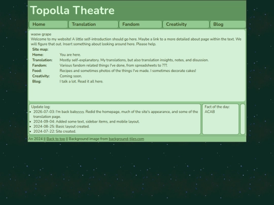 index screenshot