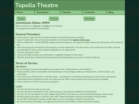 translations screenshot
