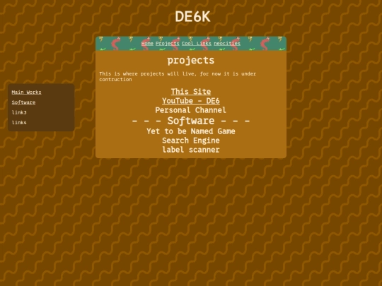 projects screenshot