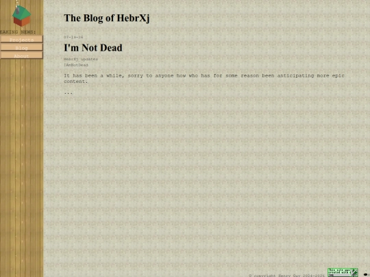 blog/tags/IAmNotDead screenshot