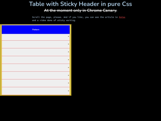 stickytable screenshot