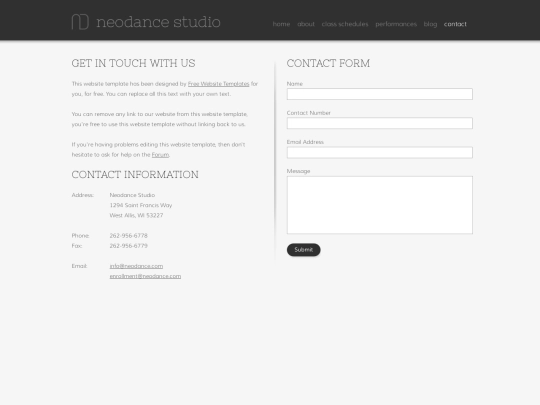 contact screenshot