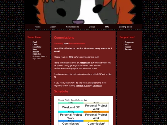commissions screenshot