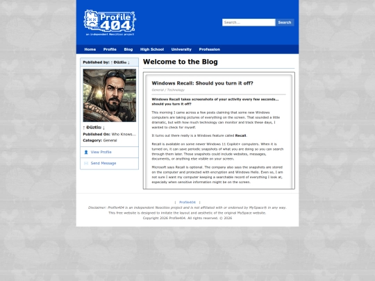 blog screenshot