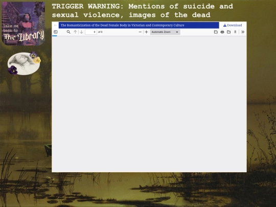 readtheromanticizatiofofthedeadfemalebod screenshot