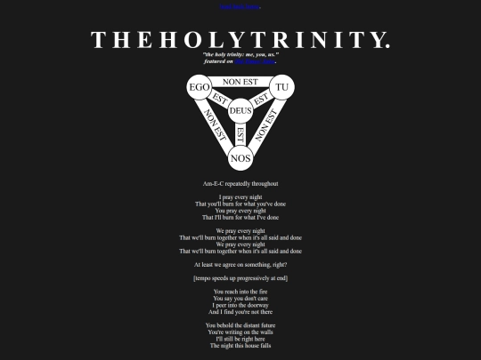 chords/oldtimessake/theholytrinity screenshot