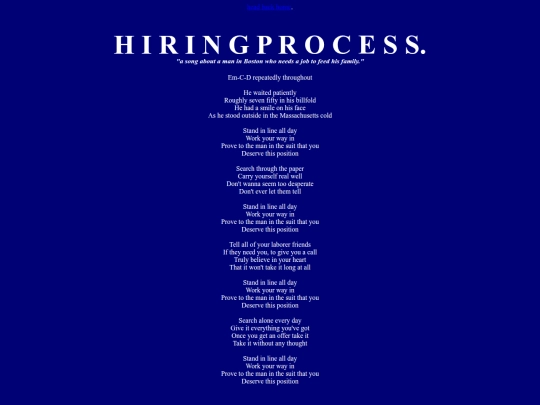 chords/unreleased/hiringprocess screenshot