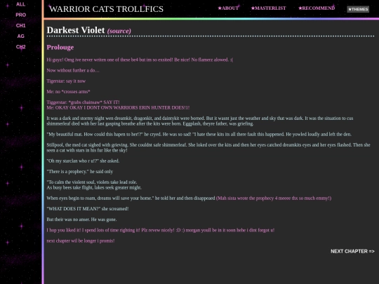 fics/darkest_violet screenshot