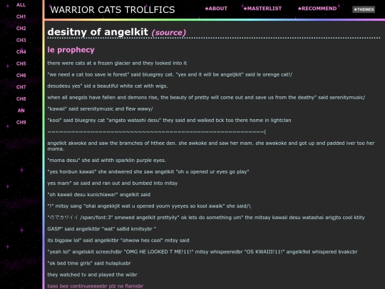 fics/desitny_of_angelkit screenshot