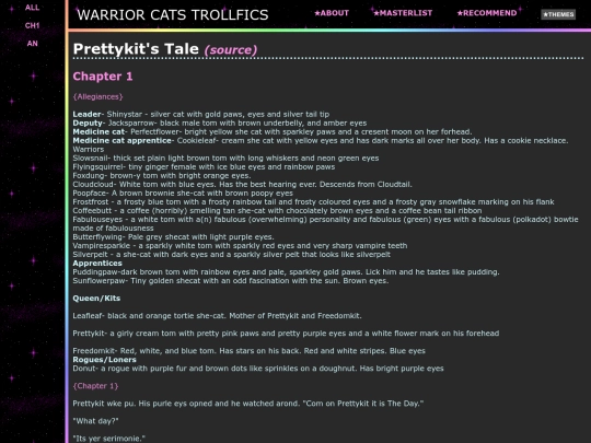 fics/prettykits_tale screenshot