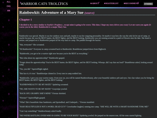 fics/rainbowkit_adventure_of_a_mary_sue screenshot