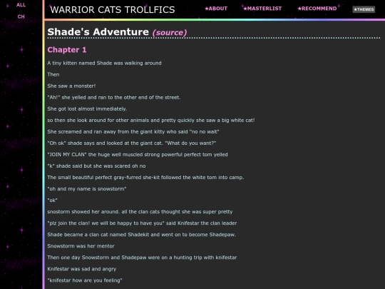 fics/shades_adventure screenshot