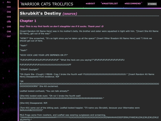 fics/skrubkits_destiny screenshot
