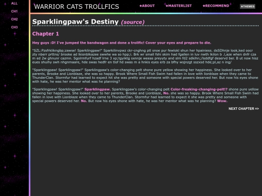 fics/sparklingpaws_destiny screenshot
