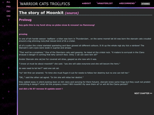 fics/the_story_of_moonkit screenshot