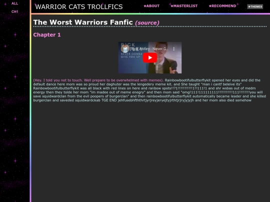 fics/the_worst_warriors_fanfic screenshot