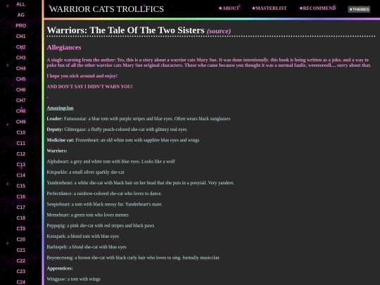fics/warriors_the_tale_of_two_sisters screenshot