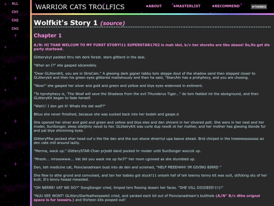fics/wolfkits_story_1 screenshot
