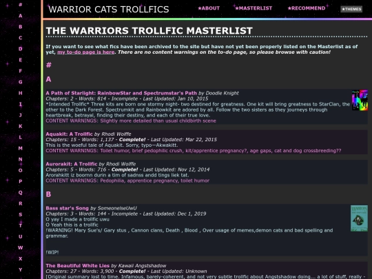 masterlist screenshot