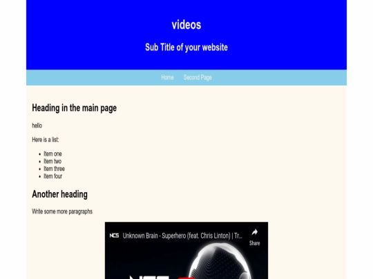 index screenshot