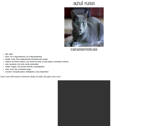 Tipos de razas de gatos screenshot
