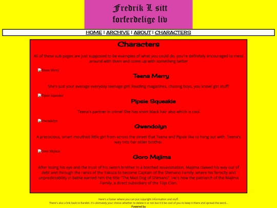 characters screenshot