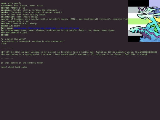 system/dirk screenshot