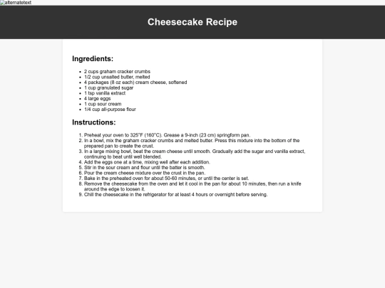 cheesecake screenshot